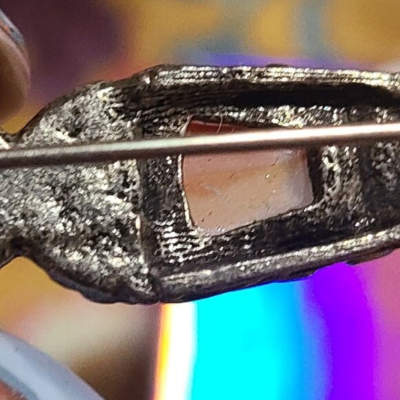 Scottish, Celtic Dirk Pin with Turquoise Agate...pewter - Picture 5 of 6